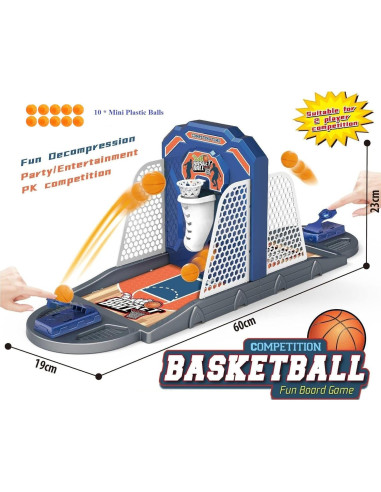 Juego de Baloncesto de Escritorio Stormstar con 10 Mini Balones