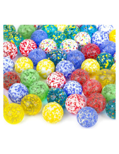 LovesTown 60 Canicas de Vidrio Coloridas para Niños 1.6cm