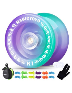 Yoyo Responsivo K1 SHUNGRU Verde Púrpura para Principiantes