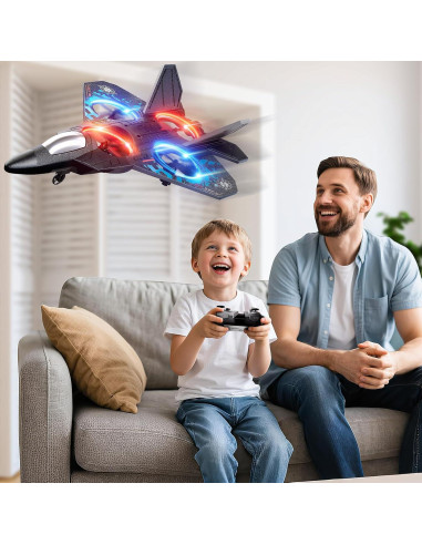 Avión de Control Remoto NIPLOOOW L0712 con Luces LED y Acrobacias