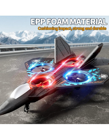 Avión de Control Remoto NIPLOOOW L0712 con Luces LED y Acrobacias