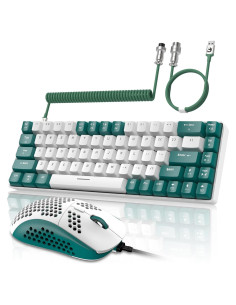 Teclado Mecánico ZIYOU LANG RK-T8 68 Teclas RGB Verde