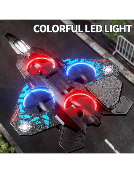 Avión de Control Remoto NIPLOOOW L0712 con Luces LED y Acrobacias