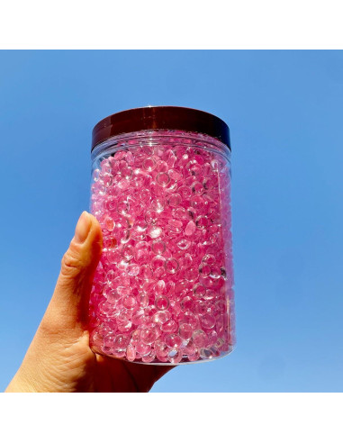 3500 Perlas Planas de Acrílico Rosa Claro para Decoración