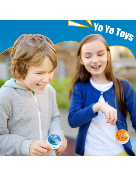 40 Pelotas Yo-Yo Coloridas con Luz LED Flahard para Niños