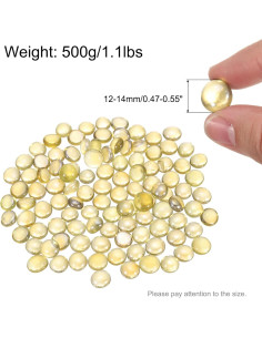 Perlas de Vidrio Amarillo Claro MECCANIXITY 100pcs 500g 2
