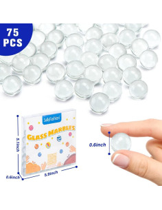 75 Canicas de Vidrio Transparentes SallyFashion para Decoración 2