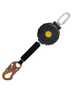 Línea de vida retráctil DIJJIG 6 pies con mosquetón de acero