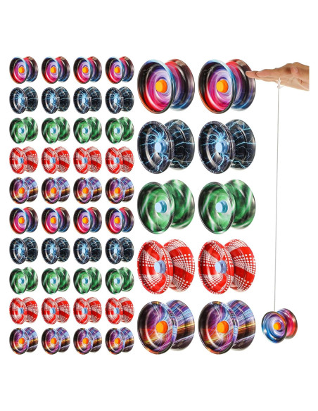 Yoyo Reversible de Metal Lenwen - 50 Piezas para Principiantes