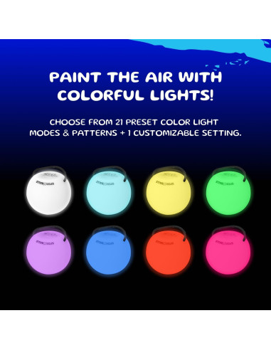 Bolas Poi LED Spinballs Glow.0 Recargables USB 22 Modos