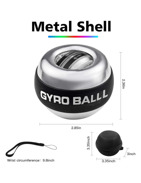 Ejercitador de Muñeca IPJIB Bola de Torque Giroscopio Metal