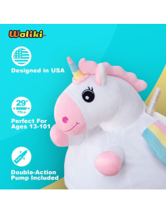 Bola Saltarina Unicornio WALIKI 48 cm para Niñas 6-9 Años 2