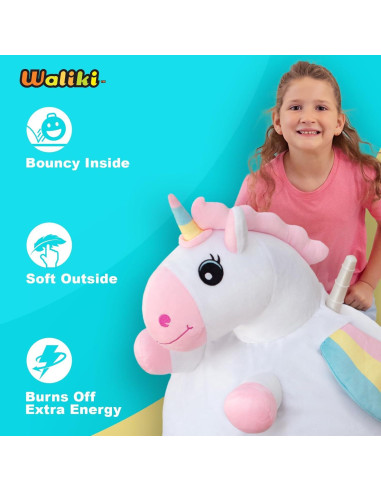 Bola Saltarina Unicornio WALIKI 48 cm para Niñas 6-9 Años