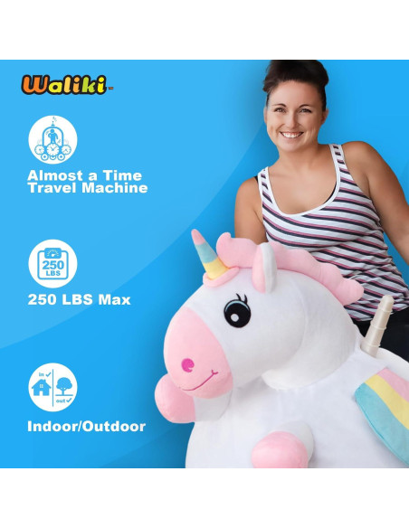 Bola Saltarina Unicornio WALIKI 48 cm para Niñas 6-9 Años