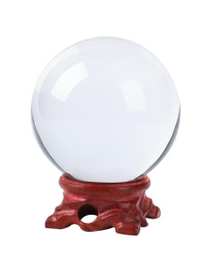 Bola de Cristal 80mm Modaier con Soporte de Madera y Caja