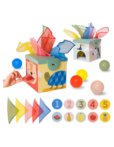 Caja de Tejidos Sensoriales Taf Toys para Bebés - Juguete Educativo