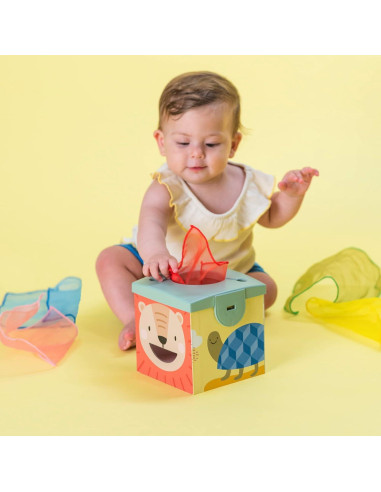 Caja de Tejidos Sensoriales Taf Toys para Bebés - Juguete Educativo