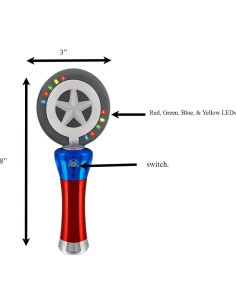Varita Mágica LED Giratoria Blinkee 20.32 cm - Baterías AAA 2