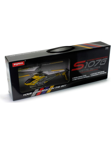 Helicóptero RC Syma S107 GYRO 3.5CH - Amarillo