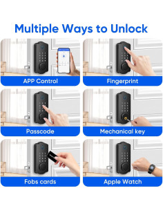 Cerradura Inteligente MYPIN HS0449B con Huella Dactilar 2