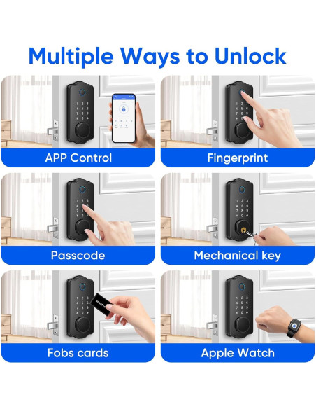 Cerradura Inteligente MYPIN HS0449B con Huella Dactilar