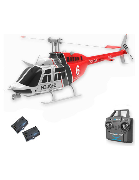 Helicóptero RC Bell 206 C138 Control Remoto 6CH Giroscopio