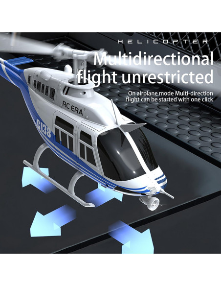 Helicóptero RC Bell 206 C138 Control Remoto 6CH Giroscopio