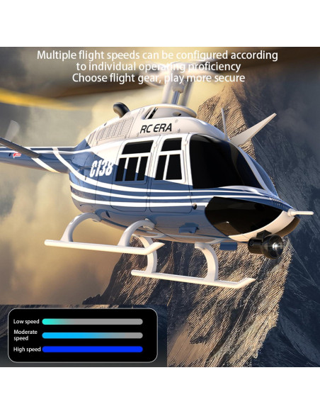 Helicóptero RC Bell 206 C138 Control Remoto 6CH Giroscopio
