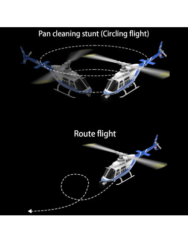 Helicóptero RC Bell 206 C138 Control Remoto 6CH Giroscopio