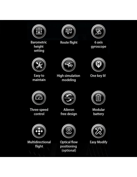 Helicóptero RC Bell 206 C138 Control Remoto 6CH Giroscopio