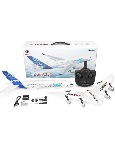 Avión RC GoolRC XK A120 A380 3CH RTF 0.75 kg para Niños