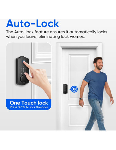 Cerradura Inteligente MYPIN HS0449B con Huella Dactilar