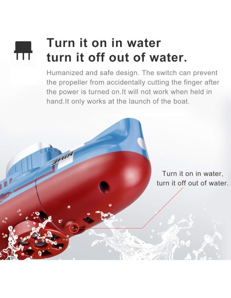 Submarino RC GoolRC LSRC-SMI a Prueba de Agua para Niños