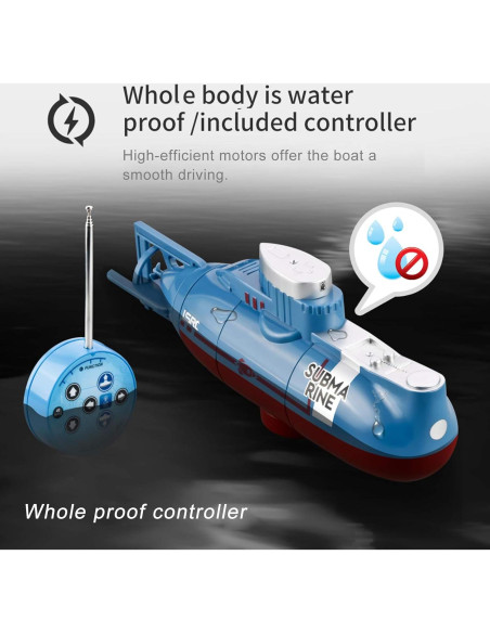 Submarino RC GoolRC LSRC-SMI a Prueba de Agua para Niños