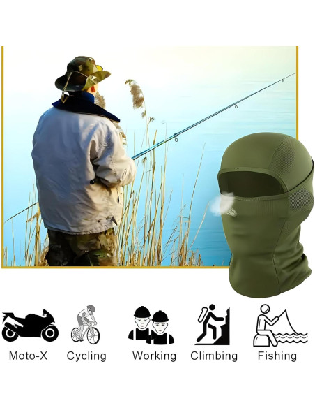 6 Máscaras Balaclava UV Protección Solar Transpirables