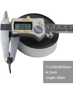 Tiras de Neopreno DOBTIM 1.6mm x 25.4cm x 3.05m Autoadhesivas 2