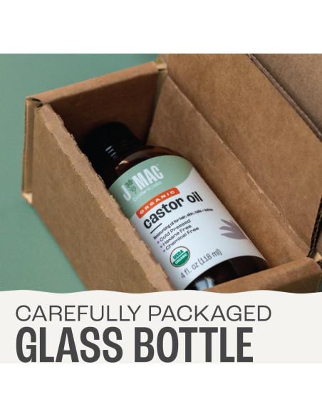 Aceite de Ricino Orgánico J MAC BOTANICALS 118 ml Vidrio