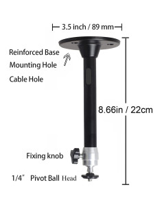Soporte de Proyector Mini 2-Be-Best Ajustable 22cm Negro 2
