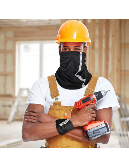 Gaiters de Cuello SATINIOR 4 Pcs Reflectantes UV para Hombres