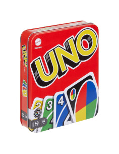 Juego de Cartas UNO Clásico Mattel - 112 Cartas en Lata