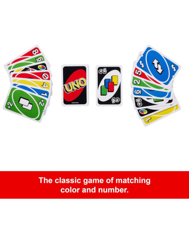 Juego de Cartas UNO Clásico Mattel - 112 Cartas en Lata