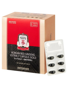 Cápsulas de Ginseng Rojo Coreano KGC - 600mg, 150 Unidades