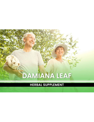 Cápsulas de Hoja de Damiana 365 Unidades Ingredientes Originales Puros