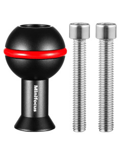 Adaptador de bola MINIFOCUS 1" con tornillos M6 y 1/4"-20