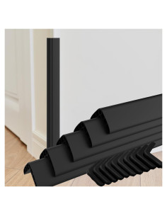 Protector de Esquinas de Pared TONGMO 1x1x91.44 cm Negro - Paquete de 5