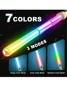 Sable Iluminado AuntyFey Extensible LED 78.74 cm Impacto Meteorito 2