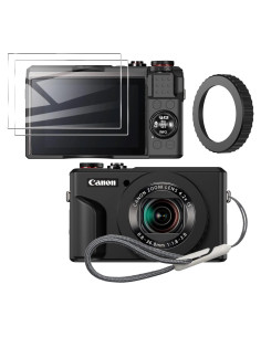 Funda de silicona para cámara Canon PowerShot G7X Mark II - Negro
