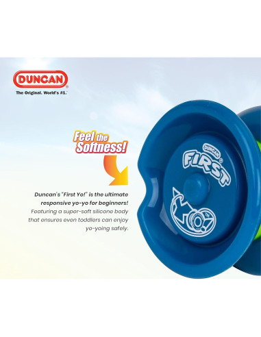 Yo-Yo Duncan Primer Yo! Azul Verde - Ideal para Niños Principiantes
