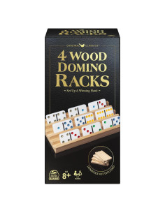 Soportes de Dominó de Madera Spin Master - Juego de 4 Bandejas