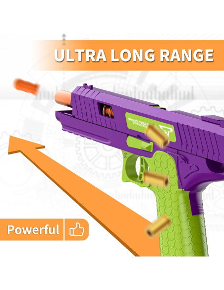 Pistola de Juguete Semiautomática Stoytoo 27x16.5cm Púrpura